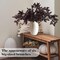 3 Pack Artificial Cimicifuga Plant Stems - 32" Faux Plum Cimicifuga Ramosa Leaf Spray - Tall Silk Fall Foliage Branches for Home Vase, Farmhouse Mantel, and Autumn Wedding Decor